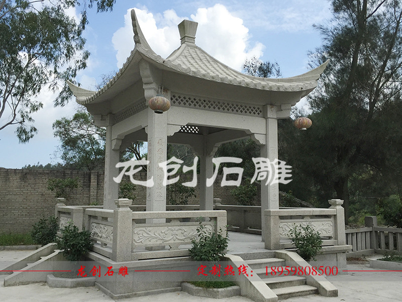 古建涼亭長(zhǎng)廊